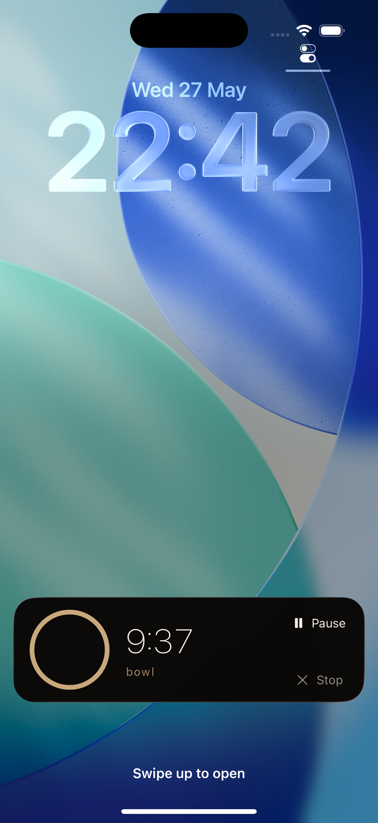 Quiet — Live Activity on Lock Screen